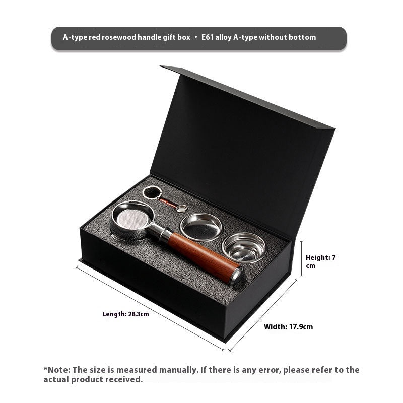 E61 Group Head Handle - 58mm Solid Wood Portafilter for Bottomless Espresso Baskets - Twissie
