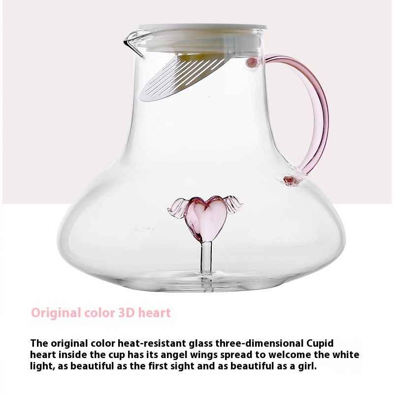 “Elegant glass water pitcher on table – perfect for serving water, iced tea and juice in home entertaining”