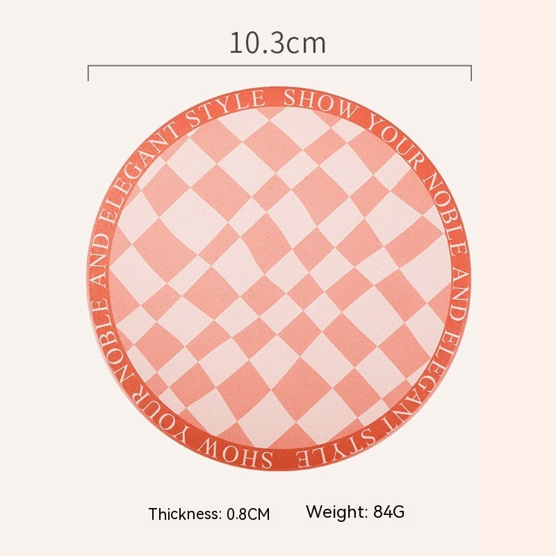 Retro Chessboard Coffee Cup Mat - Twissie