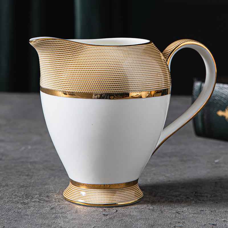 European Coffee Set - 15-Piece Luxury Porcelain Serving Set for Espresso & Afternoon Tea - Twissie