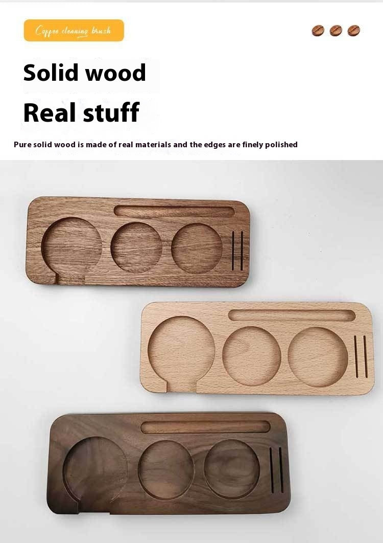 Minimalist coffee accessories wooden distributor for barista-quality espresso