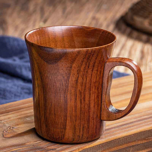 Natural Jujube wood cup - 250ml artisan mug for coffee and tea