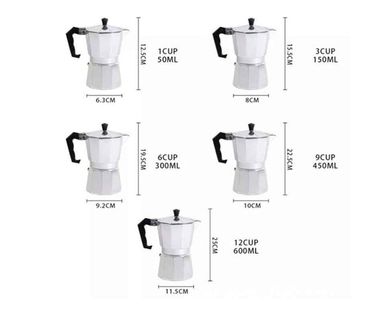 Aluminum Mocha Pot Coffee Maker - Twissie