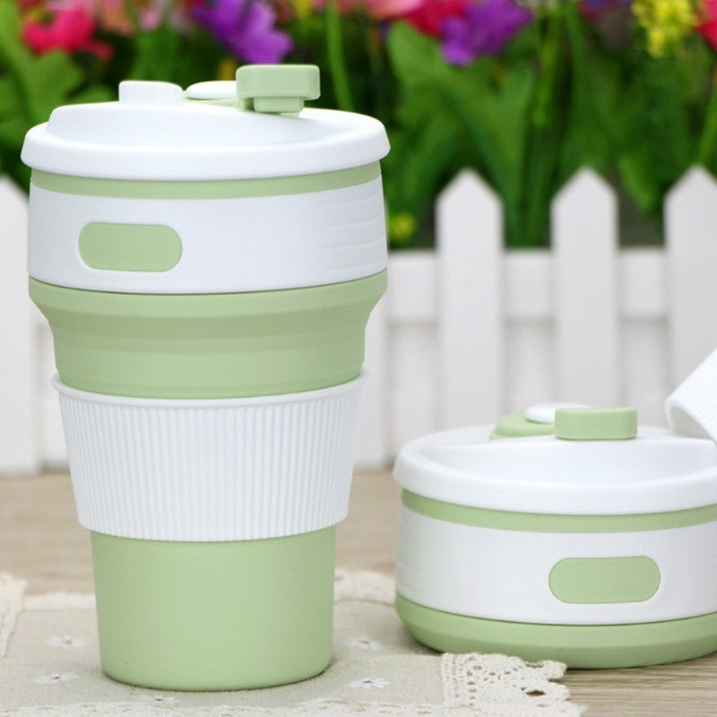 Coffee Mugs Travel Collapsible Silicone Cup Folding Water Cups BPA FREE Food Grade Drinking Ware Mug Tea Coffee Cups - Twissie