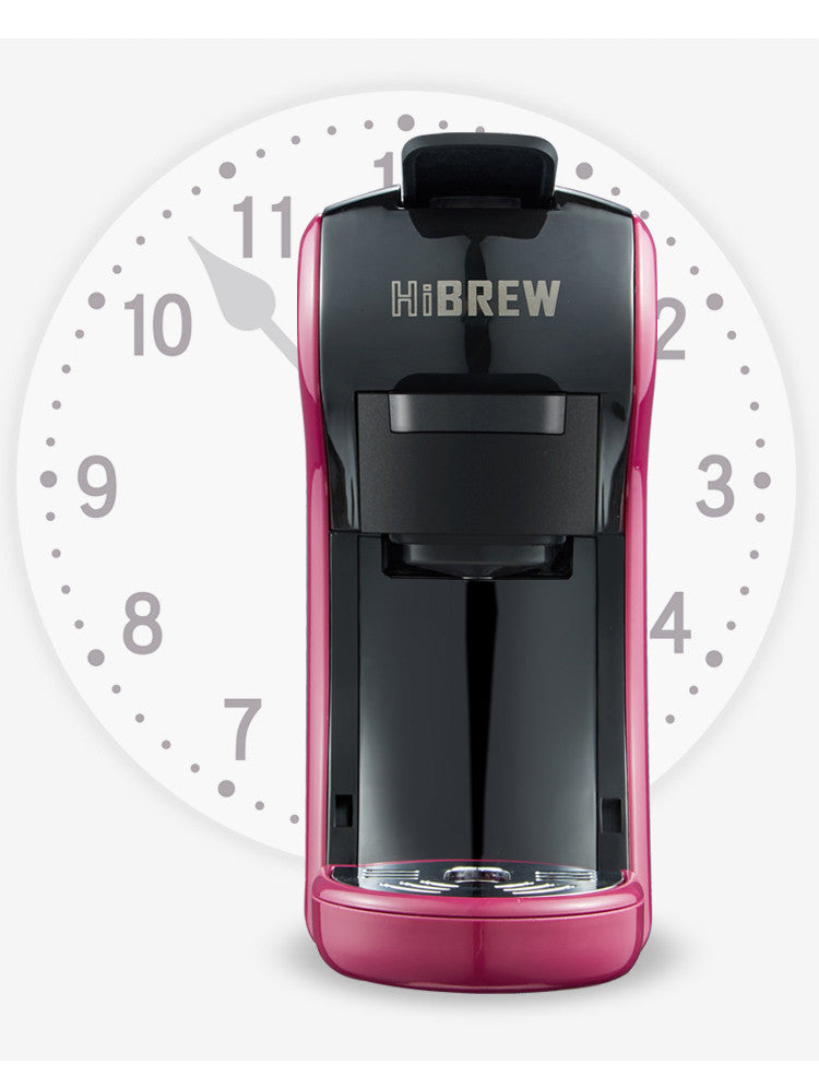 Space saving 3-in-1 coffee machine for pods ground coffee and hot espresso