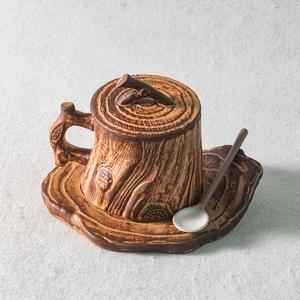 “Premium stoneware coffee mug – artisan handmade pottery cup for hot beverages”