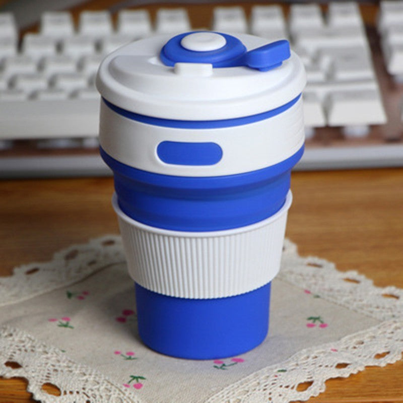 Coffee Mugs Travel Collapsible Silicone Cup Folding Water Cups BPA FREE Food Grade Drinking Ware Mug Tea Coffee Cups - Twissie