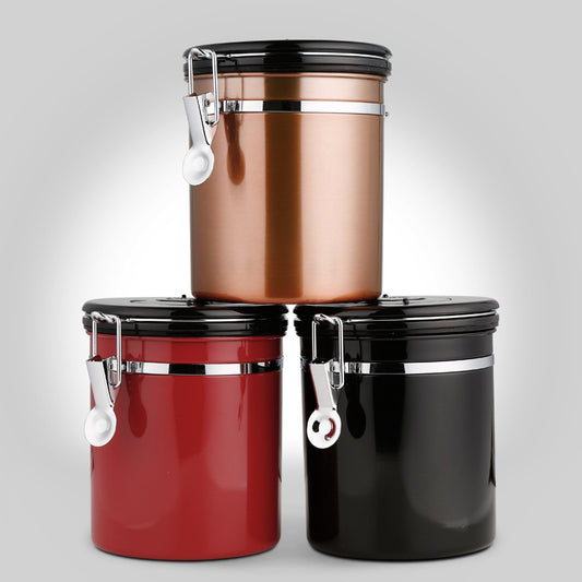 Stainless Steel Airtight Tank Coffee Bean Coffee Powder Preservation Tank - Twissie