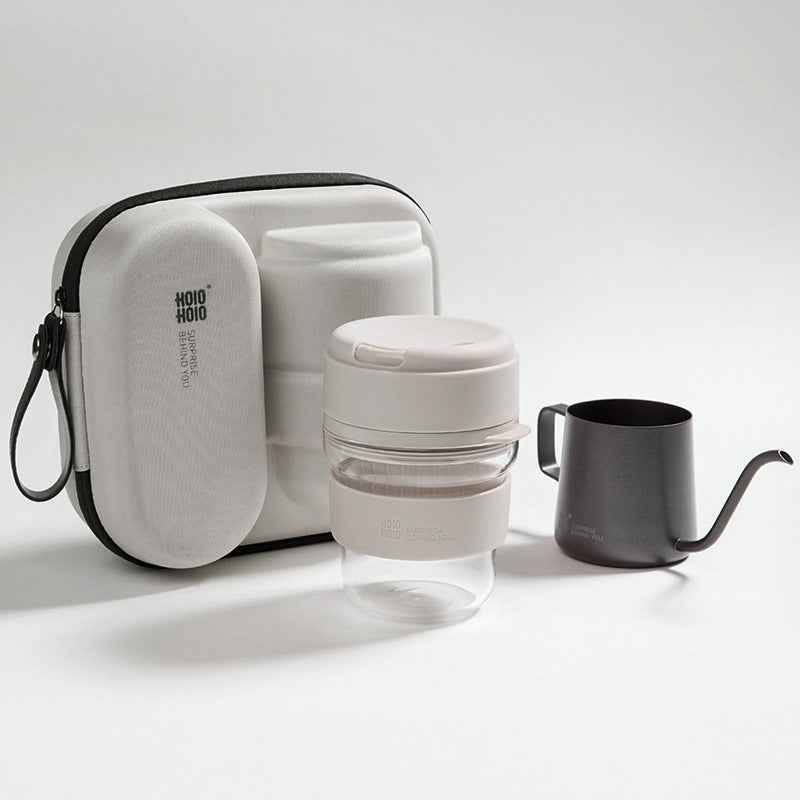 Glass coffee carafe and paper filters included in the pour over starter kit for easy brewing