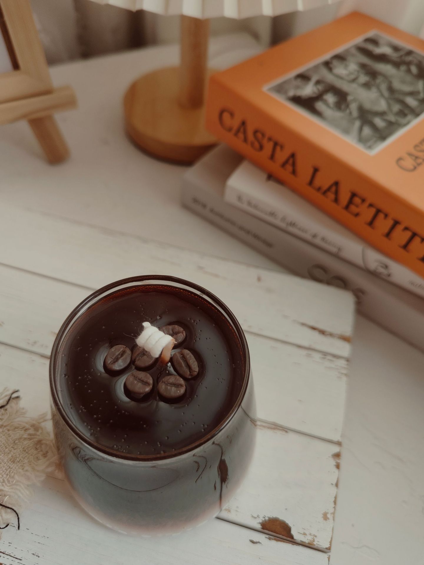 Milk-in-water Coffee Ice American Black Coffee Glass Aromatherapy Candle - Twissie