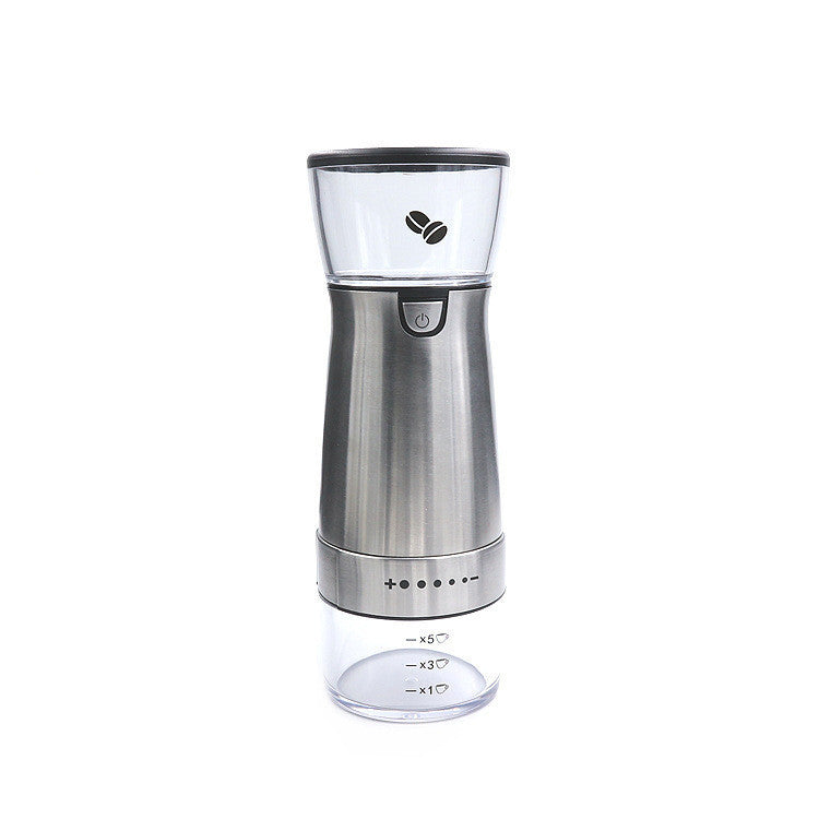 Gift for coffee enthusiasts - automatic USB grinder for barista-style coffee