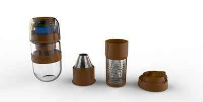 Adjustable cup tray on automatic espresso machine fitting tall mugs for large lattes