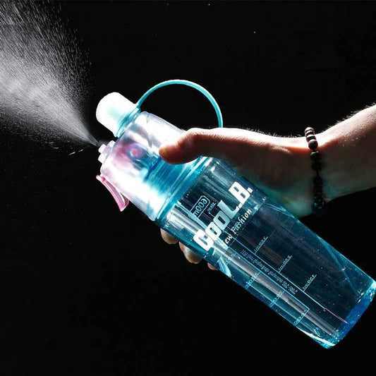 Continuous mist spray bottle with fine nozzle for plants, hair, and facial hydration