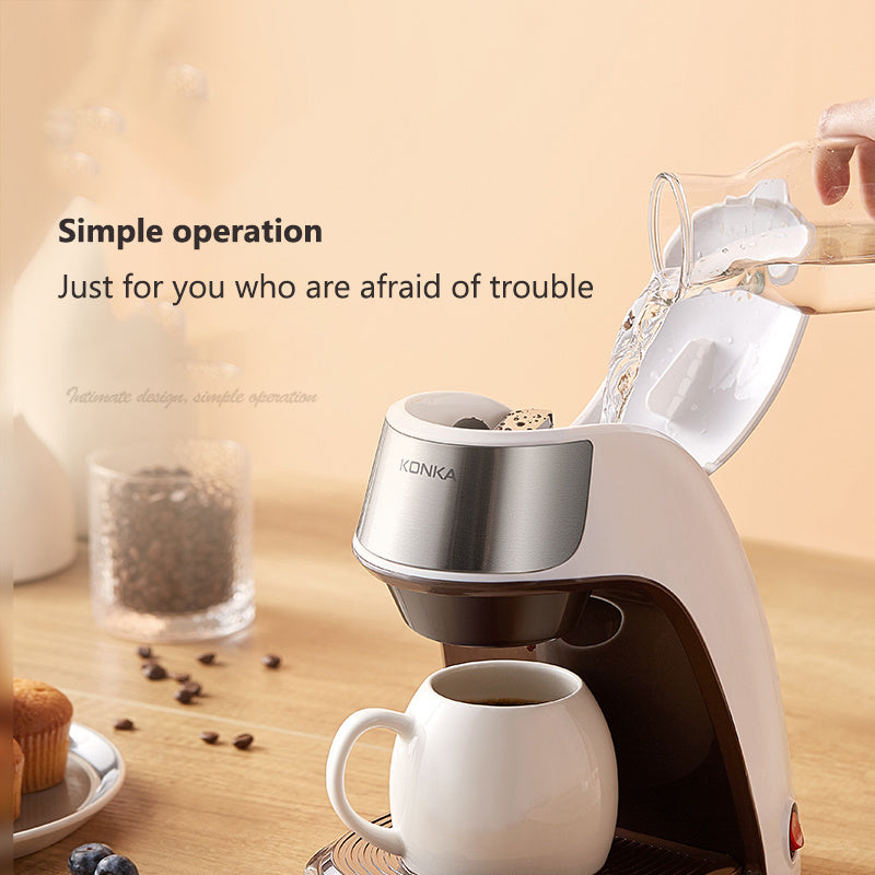 Portable Coffee Maker - Mini Automatic Single-Serve Machine for Home, Office & Desk - Twissie