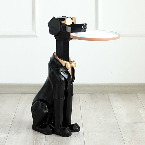 Unique coffee table for living room - modern puppy shaped furniture piece