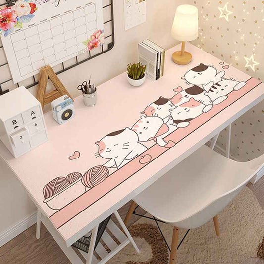 Cartoon Kids Tablecloth - PVC Wipeable Rectangular Table Cover for Playroom & Mealtime - Twissie