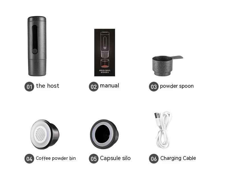 Manual pump portable espresso maker - Create 15-bar pressure for professional extraction - Cafe-quality coffee anywhere in the world
