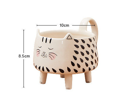Cat Illustration Cup Coffee Breakfast - Twissie