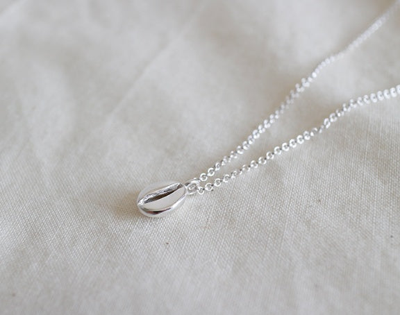S925 Sterling Silver Coffee Bean Necklace — Dainty Clavicle Pendant - Twissie