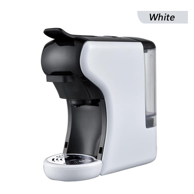 All in one compact coffee maker for single serve pods and fresh ground coffee