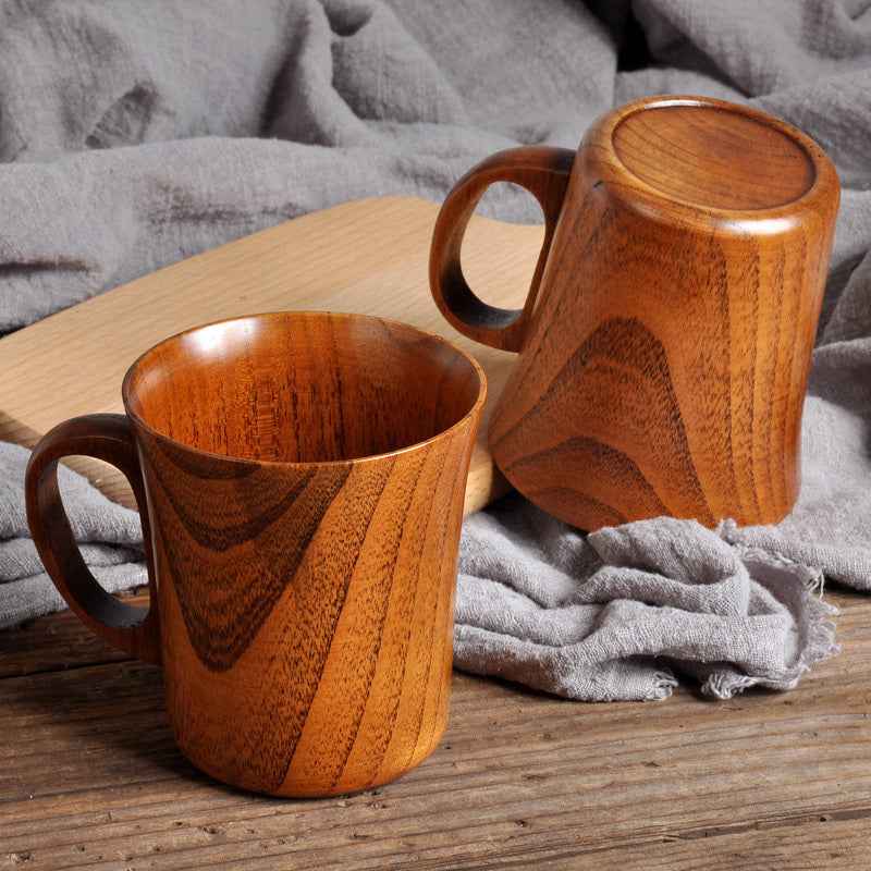 Unique gift for coffee lovers - handcrafted wooden cup for men and women