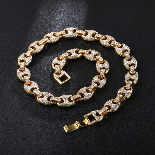 Coffee beans full diamond necklace - Twissie