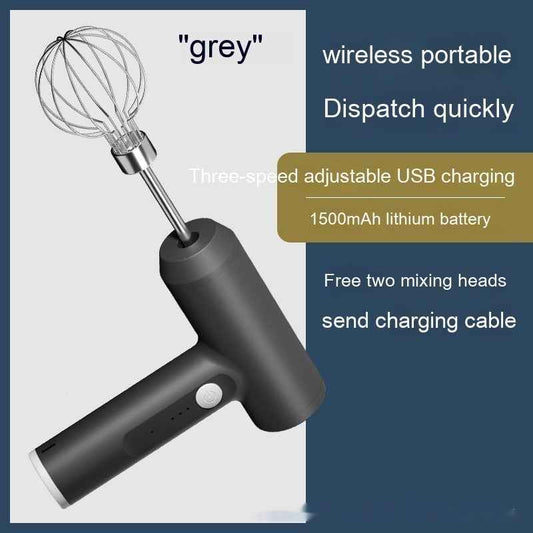 Wireless mixer preparing cake batter - Consistent mixing without cord limitations - Enjoy baking without tangled cords