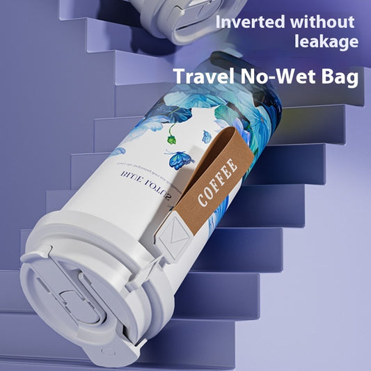 Insulated Coffee Cup - 500ml Stainless Steel Travel Mug, 12-Hour Hot & Cold - Twissie
