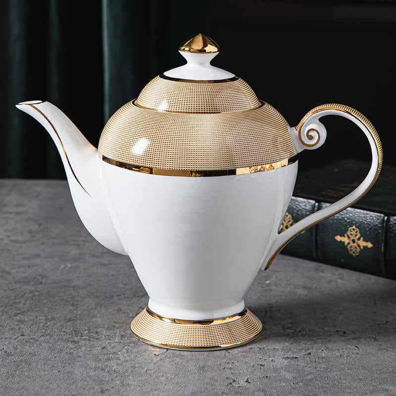 European Coffee Set - 15-Piece Luxury Porcelain Serving Set for Espresso & Afternoon Tea - Twissie