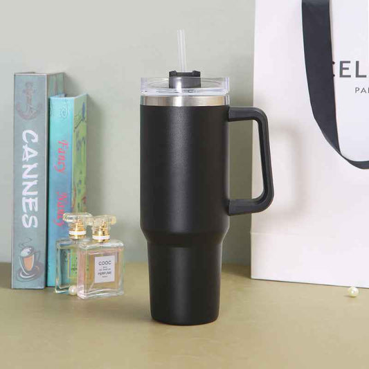 “Premium vacuum insulated water bottle – 40oz stainless steel tumbler keeps drinks cold 6 hours”