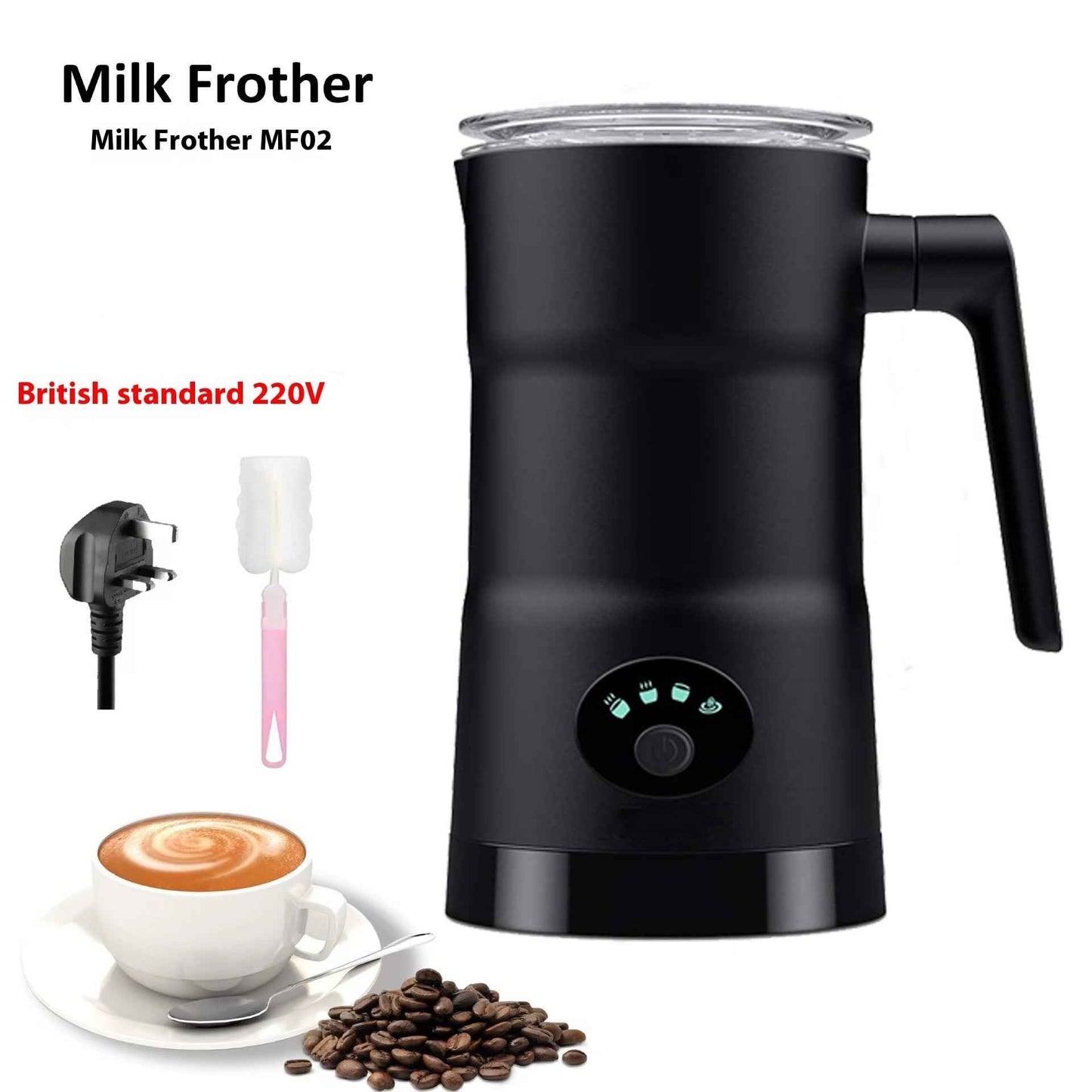 Cold foam setting in action - Create iced coffee foam for summer drinks - Versatile frothing for all seasons