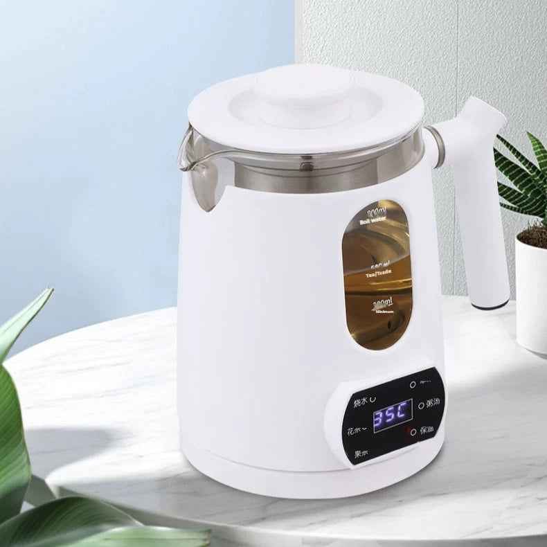 Glass Tea Maker with infusion basket - Watch your tea brew beautifully through crystal-clear glass - Buy now for the perfect tea experience