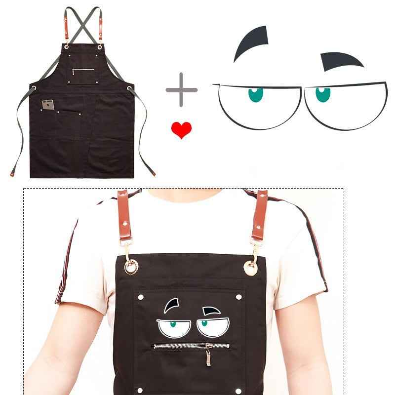 Professional Coffee Shop Apron – Barista Canvas Overalls - Twissie