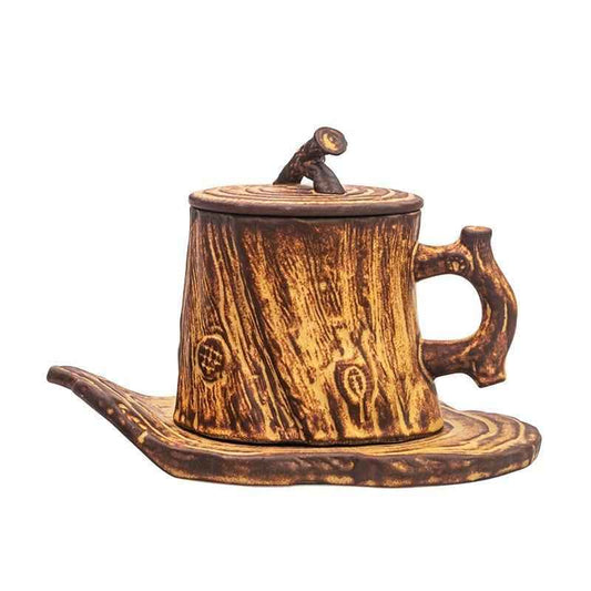 “Buy handmade coffee mug – rustic stoneware pottery cup with natural texture for daily coffee”