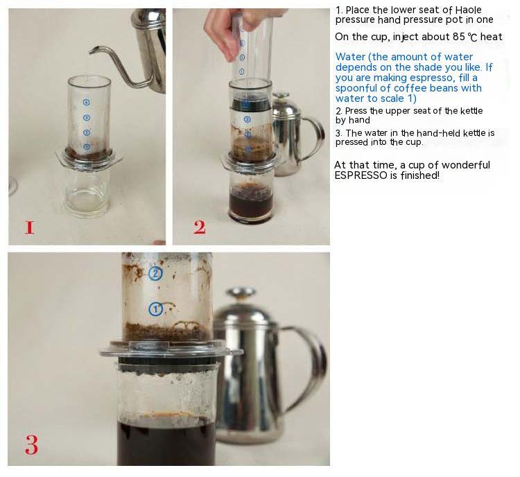 Portable Manual French Press Coffee Machine With 350 Pieces Of Coffee Filter Paper - Twissie