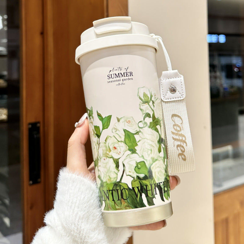 Insulated Coffee Cup - 500ml Stainless Steel Travel Mug, 12-Hour Hot & Cold - Twissie