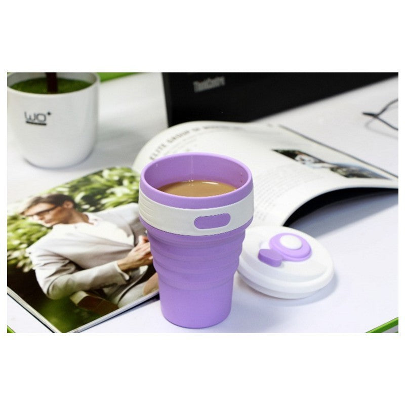 Coffee Mugs Travel Collapsible Silicone Cup Folding Water Cups BPA FREE Food Grade Drinking Ware Mug Tea Coffee Cups - Twissie