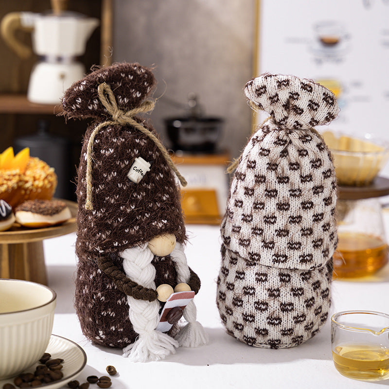 Swedish Coffee Ornaments Doll - Tomte Gnome Set for Scandinavian Kitchen & Christmas Decor - Twissie