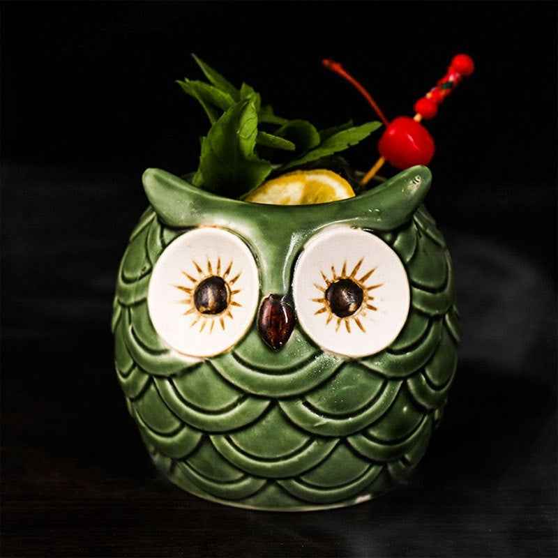 Classic Mai Tai cocktail served in the Tiki mug with fresh mint and lime garnish