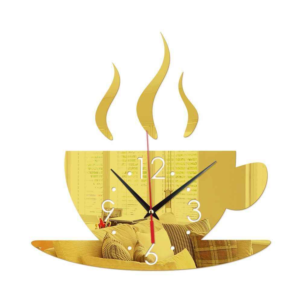 JavaMoment 3D Coffee Cup Wall Clock - Modern Kitchen & Office Decor - Twissie