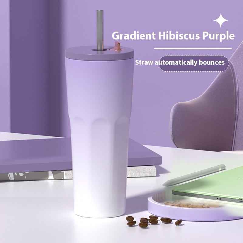 Straw Thermal Insulation Cup Outdoor Leisure Fashion Sports Cup - Twissie