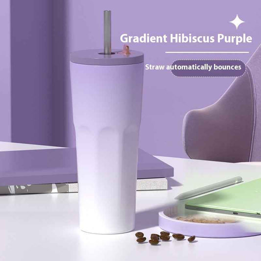 Straw Thermal Insulation Cup Outdoor Leisure Fashion Sports Cup - Twissie