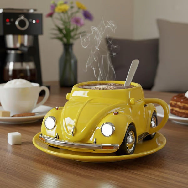 Animal shaped coffee cup - unique beetle mug for daily inspiration
