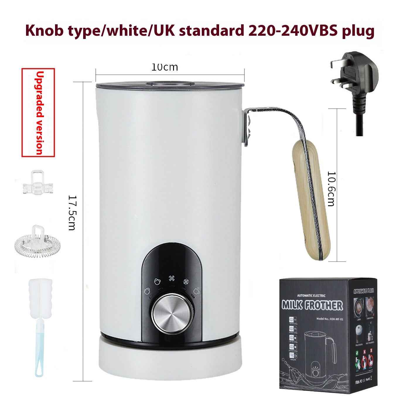 Complete milk frother kit ready to use - includes frother and stand - everything you need to start making luxurious drinks is right here