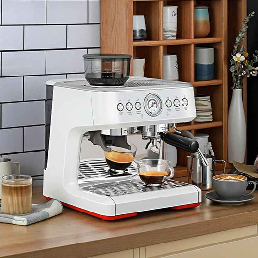 Professional Semi-Automatic Espresso Machine with commercial-grade portafilter - Perfect for home baristas who want control over their brew - Buy now to master coffee craftsmanship