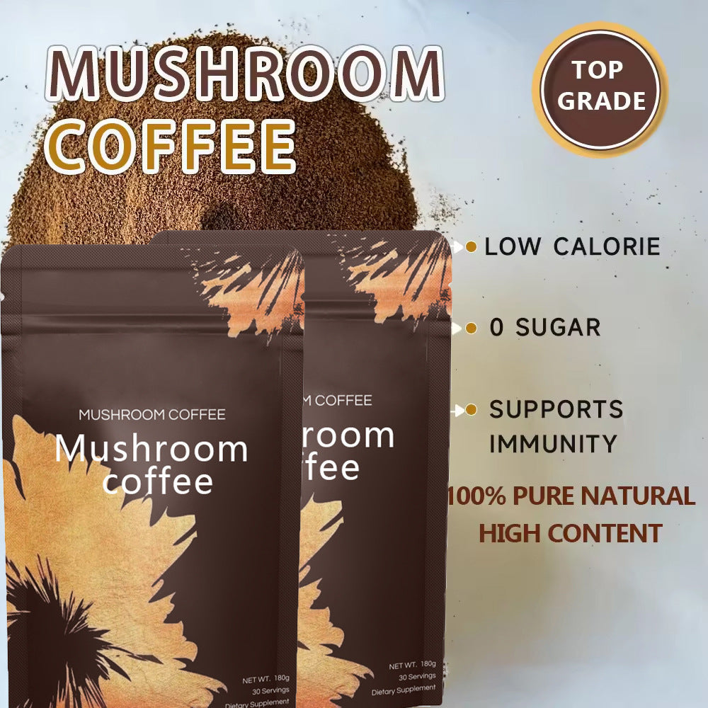 Organic Lion's Mane Mushroom Coffee - Pre-Ground Blend with Chaga (454g)