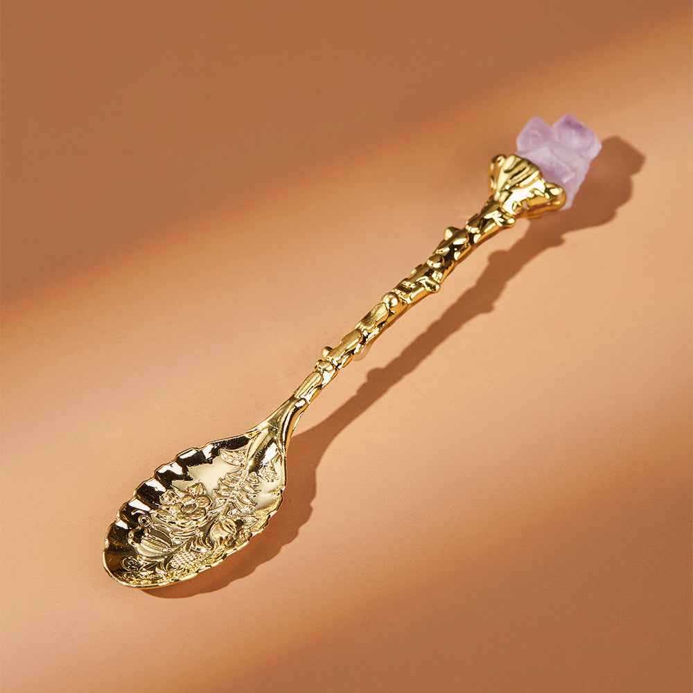 Retro Dessert Spoon - Bronze Finishes for Cafe & Home Dining - Twissie