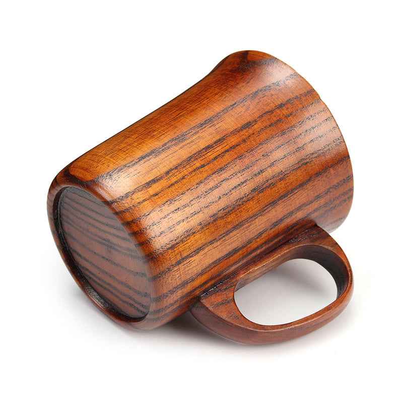 Artisanal wooden drinking cup enhancing the flavor of your premium coffee