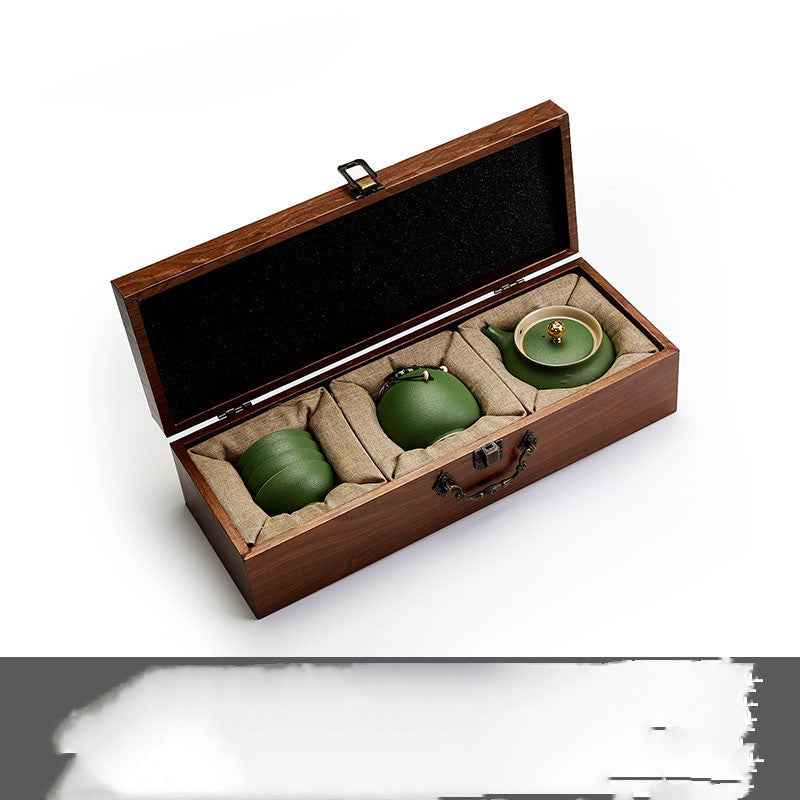 Authentic Chinese tea set - handmade ceramic gift for corporate clients