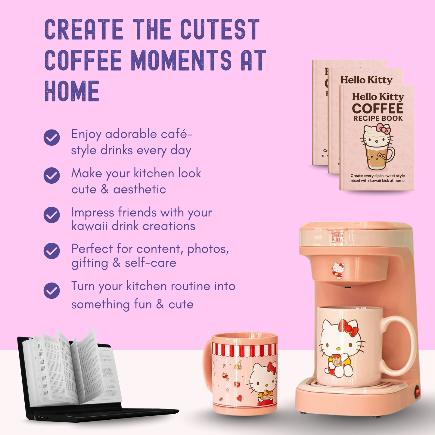 Hello Kitty Coffee Recipes and Adorable Kitchen Accessories for Your Cute Kitchen Combo